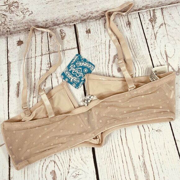 Free People Intimately Bandeau Bra X-Small Sierra Convertible Antique Shell - Picture 5 of 10